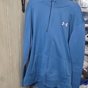Under Armour Men's Zip-Up Sweater in Blue